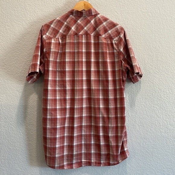 L.L. Bean Otter Cliff Plaid Short Sleeve Button Down Size Medium Tall - Picture 6 of 7